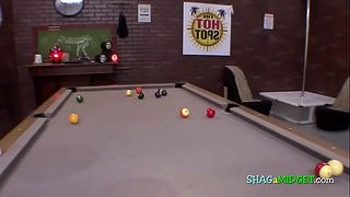 Dwarf Turned At While Play Pool