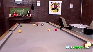 Dwarf Turned At While Play Pool