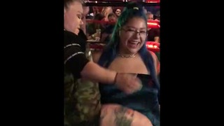 Midget Pops Vagina At Blue Hair Bad Bitch